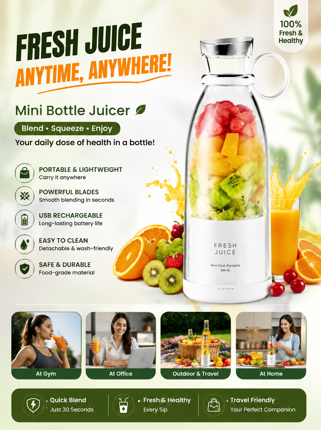 Mini Bottle Juicer
