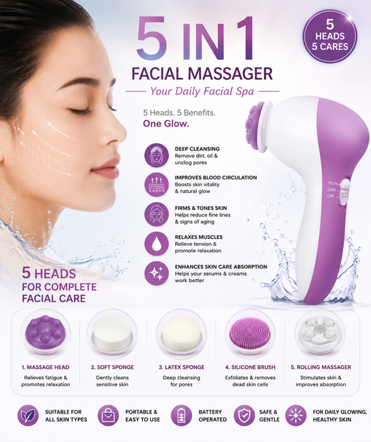 5 in 1 Facial Massager